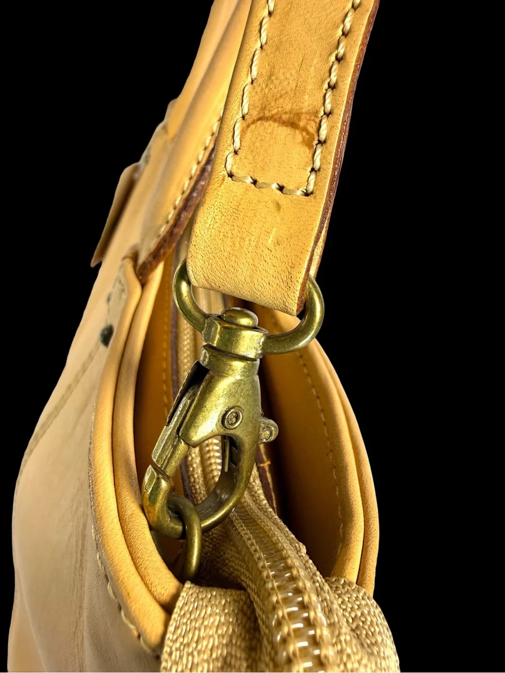 Italian Vachetta Leather Classic  Tote Bag with Shoulder Strap
